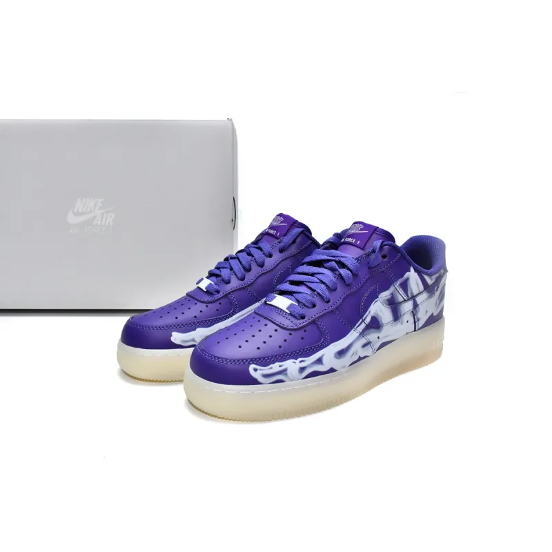 PKGoden Air Force 1 Low '07 QS Purple Skeleton Halloween (2021),CU8067-500