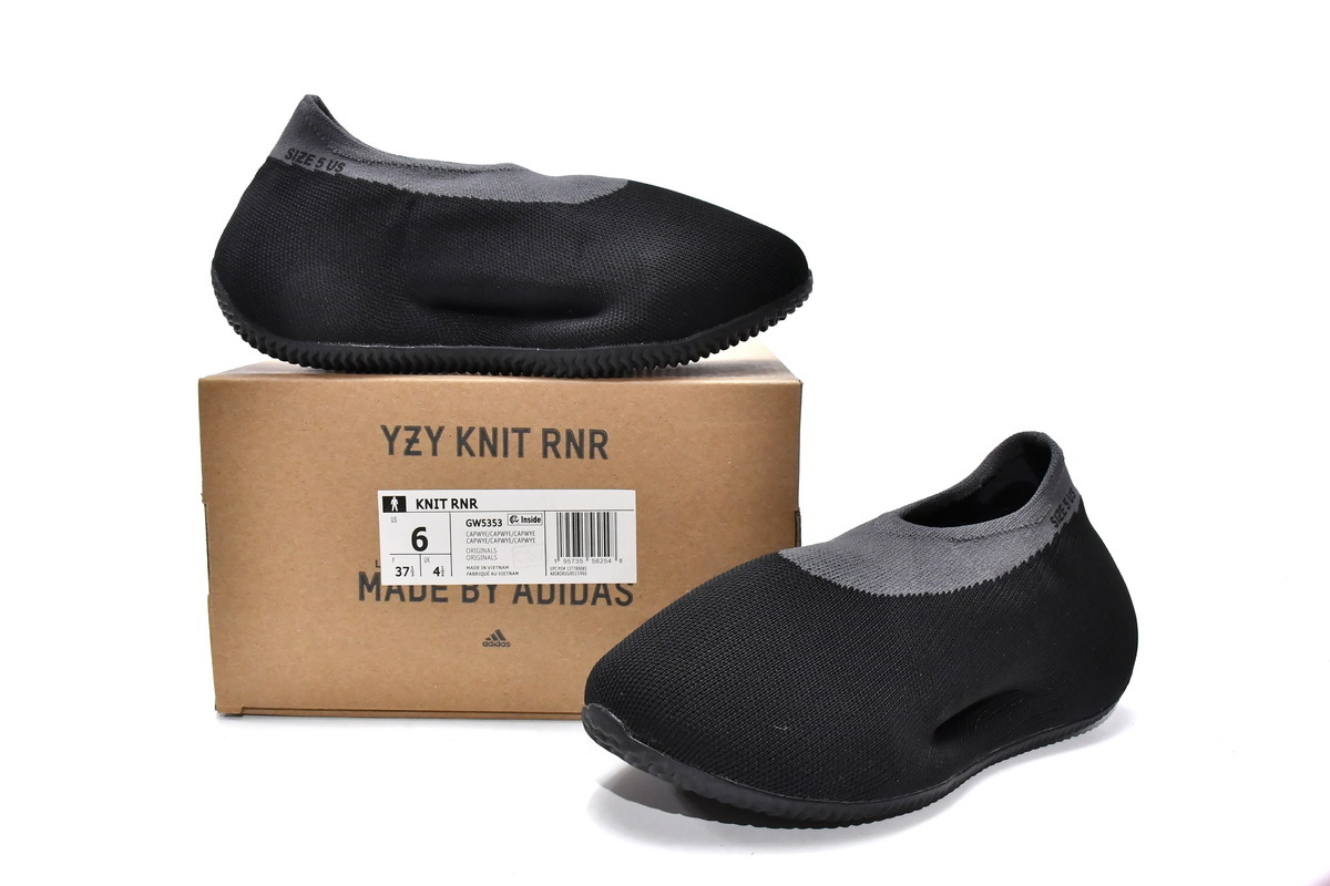 PKGoden Yeezy Knit Runner Black Grey, GW5353