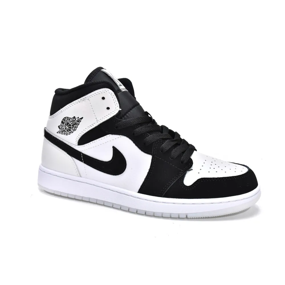 OG Jordan 1 Mid Diamond Shorts，DH6933-100