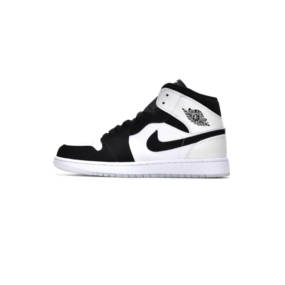 OG Jordan 1 Mid Diamond Shorts，DH6933-100