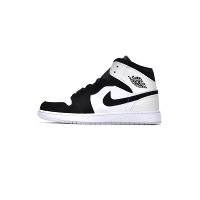 OG Jordan 1 Mid Diamond Shorts，DH6933-100 02