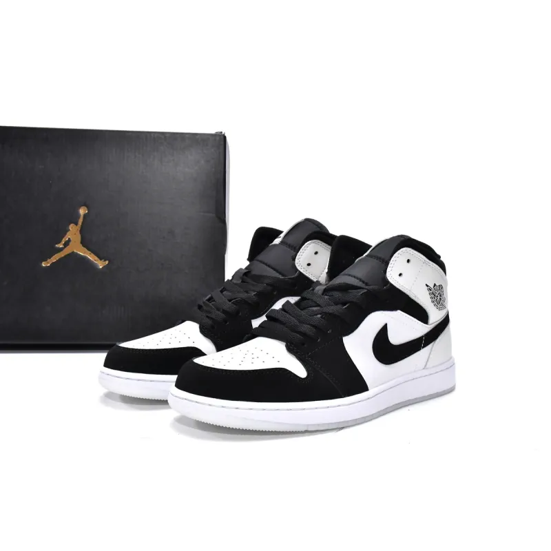 OG Jordan 1 Mid Diamond Shorts，DH6933-100