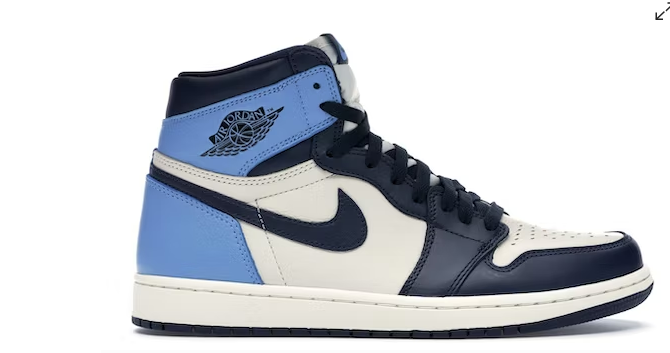 BMLin Jordan 1 Retro High Obsidian UNC， 555088-140