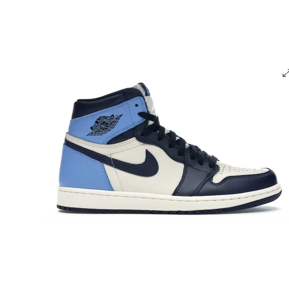 BMLin Jordan 1 Retro High Obsidian UNC， 555088-140