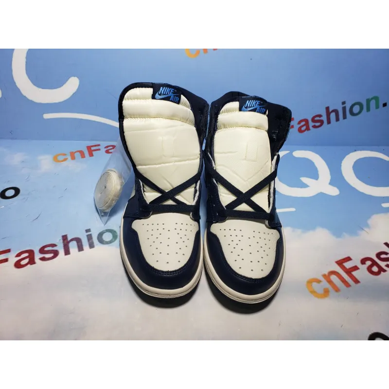 BMLin Jordan 1 Retro High Obsidian UNC， 555088-140