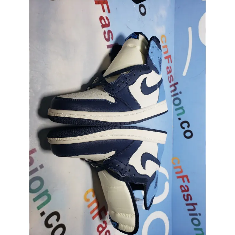 BMLin Jordan 1 Retro High Obsidian UNC， 555088-140