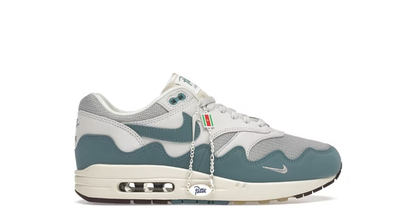 OG Air Max 1 Patta Waves Noise Aqua (with Bracelet) , DH1348-004