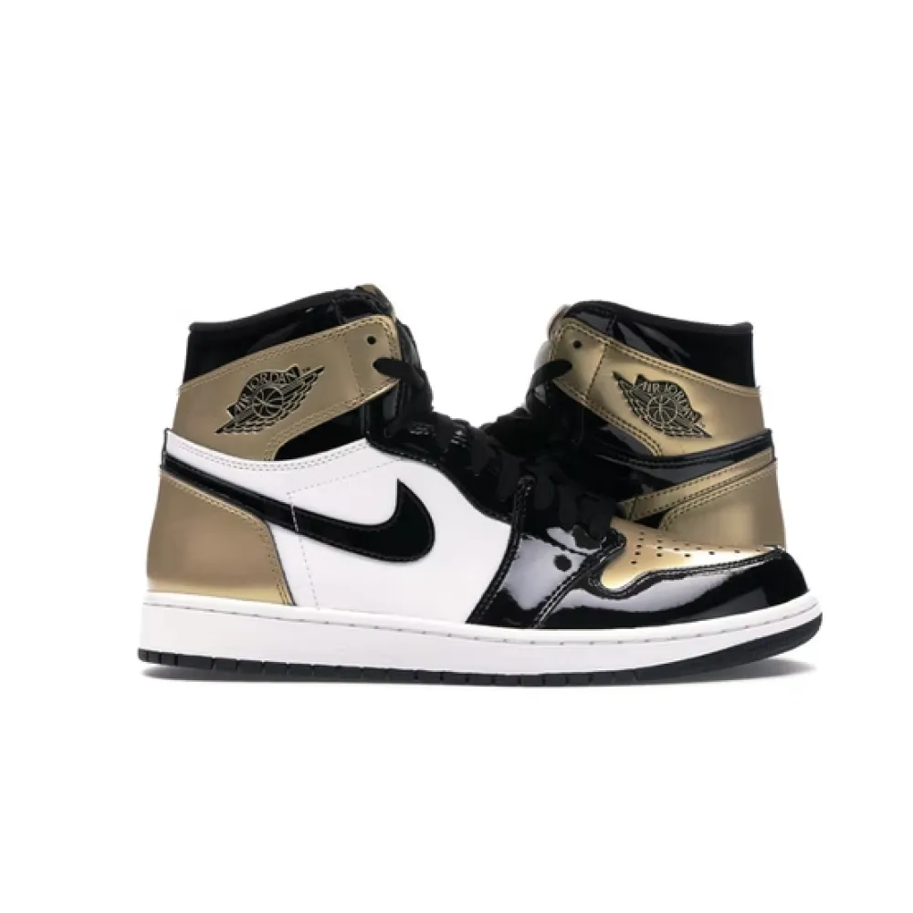 PKGoden Jordan 1 Retro High Gold Top 3 ，861428-001 