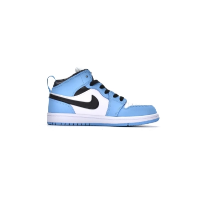 Jordan 1 kids shoes | Jordan 1 Mid PS University Blue, 575441-134 01
