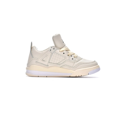 Jordan 4 kids shoes | Air Jordan 4 Retro PS Sail,CV9388-100 01
