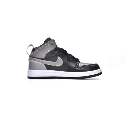 Jordan 1 kids shoes |Jordan 1 Mid PS Shadow,555088-013 01