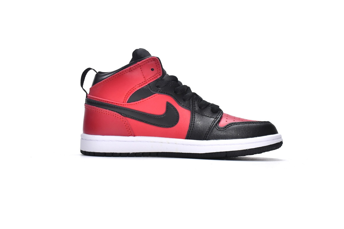 Jordan 1 kids shoes |Jordan 1 Mid PS Gym Red,AR6352-610