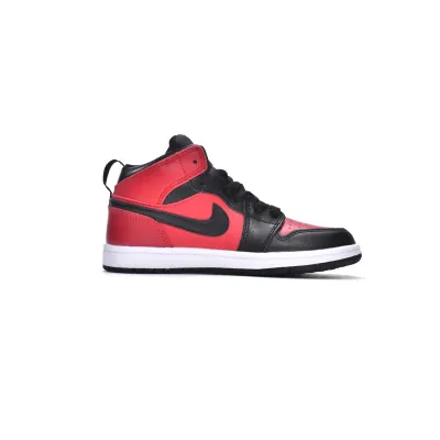 Jordan 1 kids shoes |Jordan 1 Mid PS Gym Red,AR6352-610 01