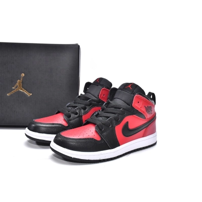 Jordan 1 kids shoes |Jordan 1 Mid PS Gym Red,AR6352-610 02