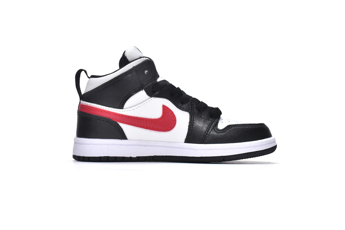 Jordan 1 kids shoes |Jordan 1 Mid PS Black Gym Red,705303-020