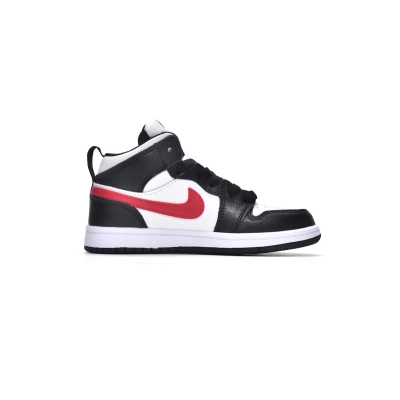 Jordan 1 kids shoes |Jordan 1 Mid PS Black Gym Red,705303-020 01