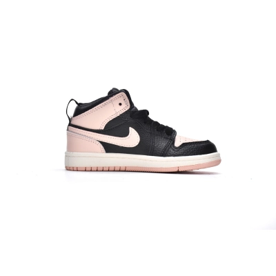 Jordan 1 kids shoes |Jordan 1 Mid PS Crimson Tint,575441-081 01