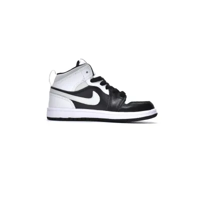Jordan 1 kids shoes |Jordan 1 Mid PS White Shadow,640734-073 01