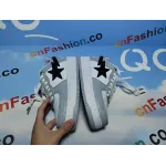 PKGoden A Bathing Ape Bape Sta Low White Grey Black,1G70-109-0004