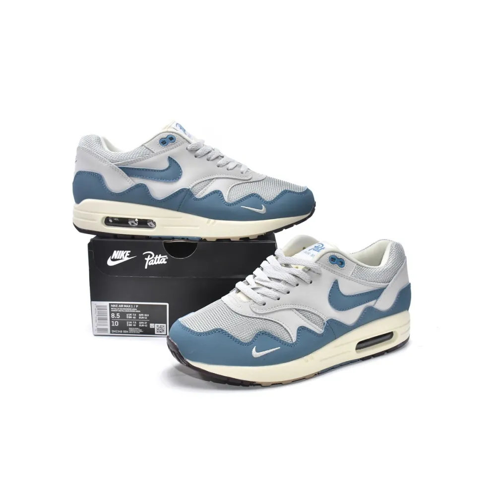 BMLin Air Max 1 Patta Waves Noise Aqua Grey Orchid,DH1348-004