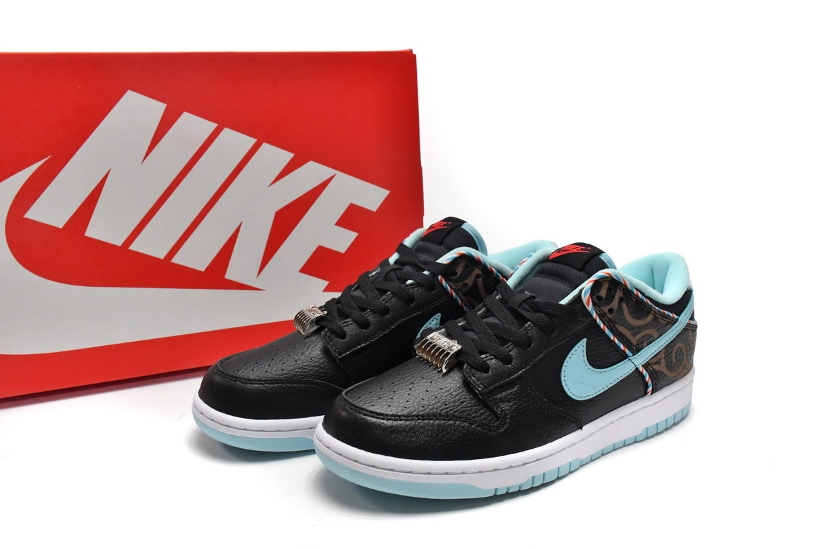 PKGoden Dunk Low SE Barber Shop Black,DH7614-001