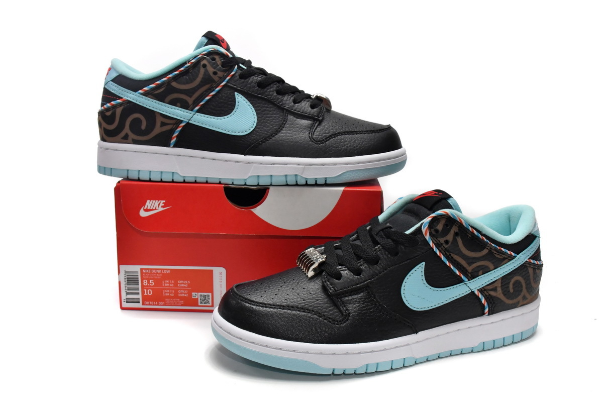 PKGoden Dunk Low SE Barber Shop Black,DH7614-001
