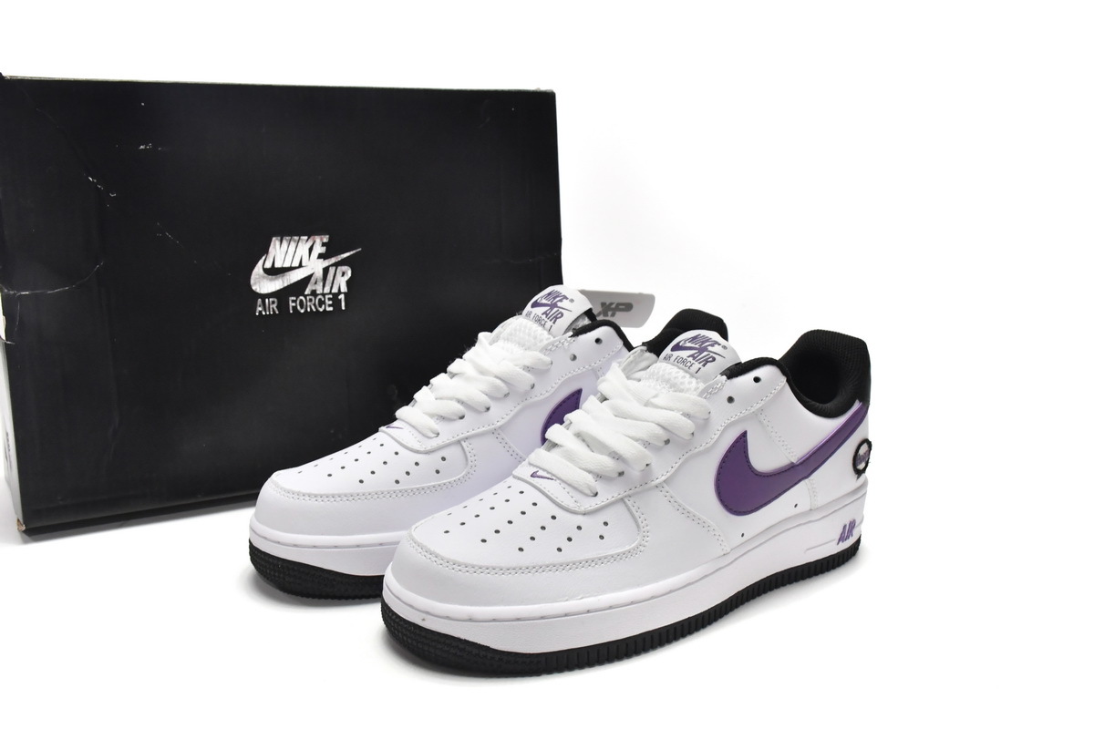 BMLin Air Force 1 Low Hoops White Canyon Purple,DH7440-100