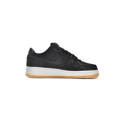 PKGoden Air Force 1 Low Fragment Design x CLOT Black Silk,CZ3986-001 01