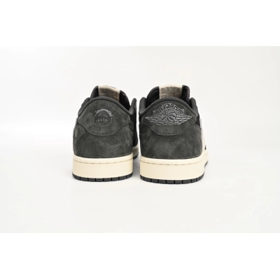 PKGoden Jordan 1 Low x Travis Scott Black Grey Low Help,DM7866-001 02