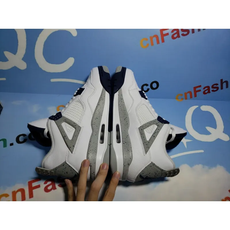 PKGoden Jordan 4 Retro White Midnight Navy,DH6927-140