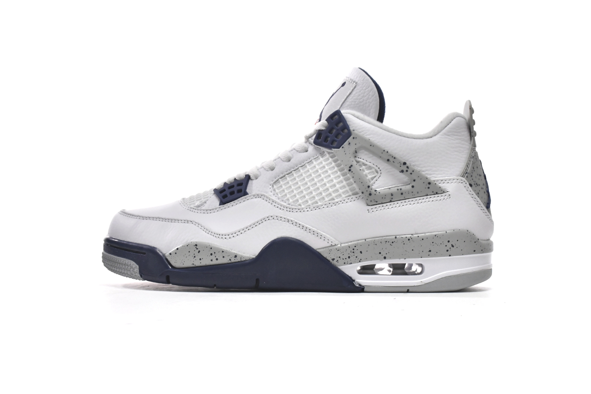 PKGoden Jordan 4 Retro White Midnight Navy,DH6927-140