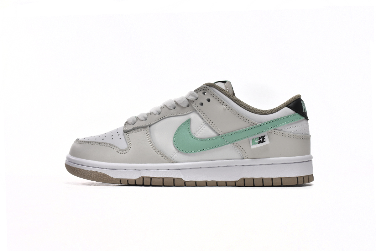 OG Dunk Low Split Seam White Tan Mint (GS),DX6063-131