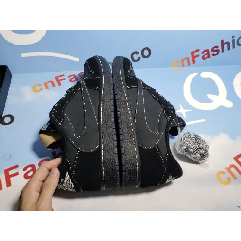 [Free Shipping] PKGoden Jordan 1 Low Black Phantom Travis Scott,DM7866-001