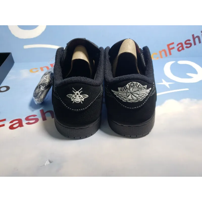 [Free Shipping] PKGoden Jordan 1 Low Black Phantom Travis Scott,DM7866-001
