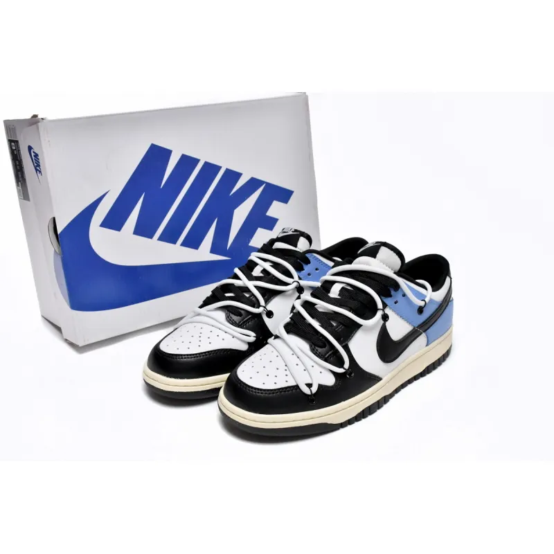 OG Dunk Low Strap Black and White Blue,DD1391-100