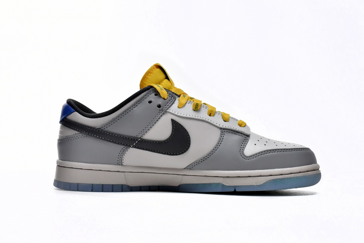 PKGoden Dunk Low Gray, Black and Yellow,DR6187-001