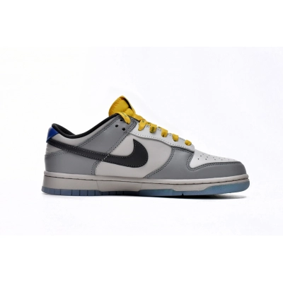 PKGoden Dunk Low Gray, Black and Yellow,DR6187-001 01