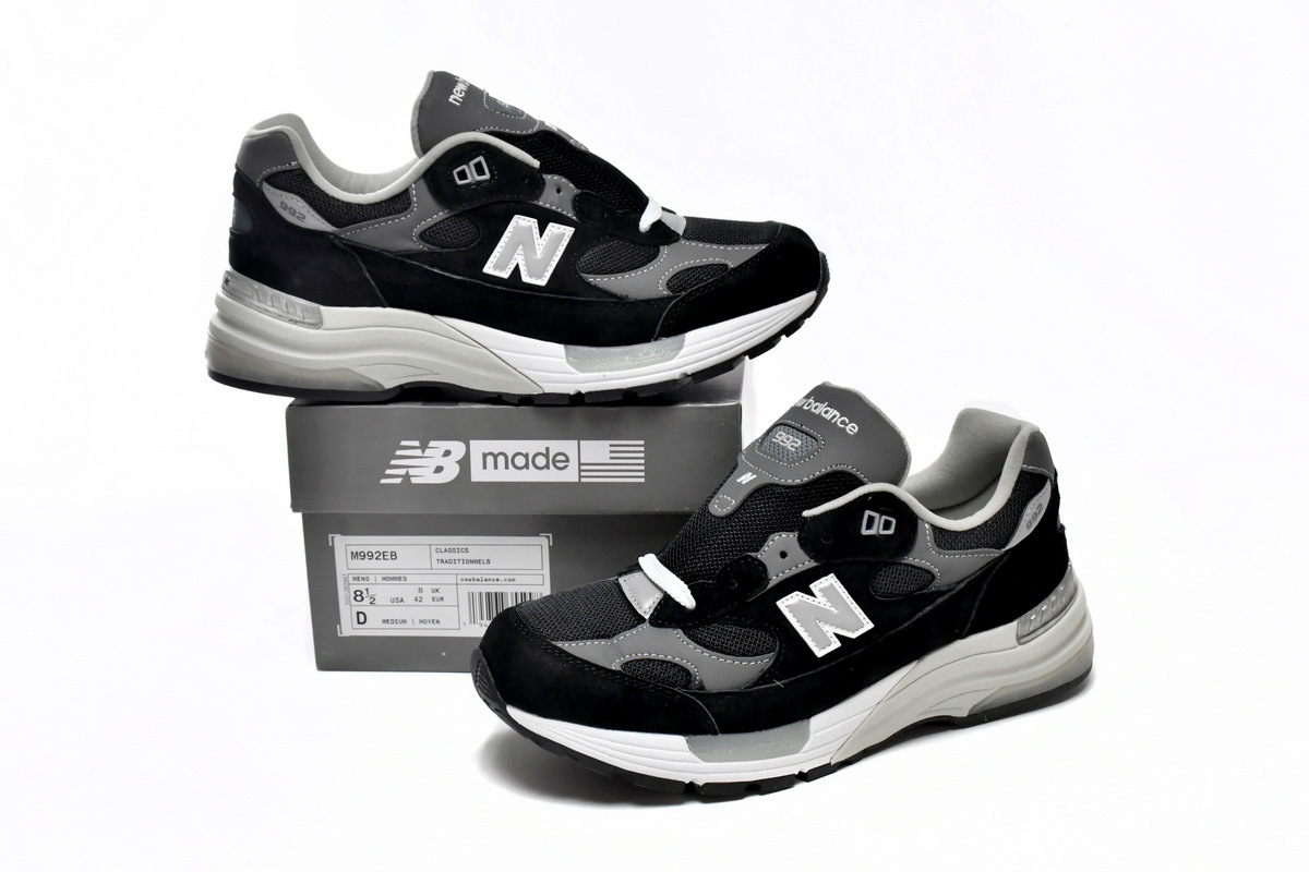 PKGoden New Balance 992 Black Ash,M992EB