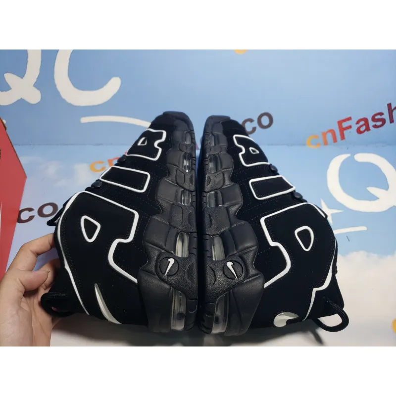 OG Air More Uptempo Black White,414962-002