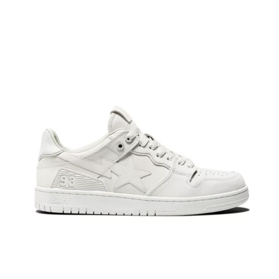 PKGoden A Bathing Ape Bape Sta Low White 01