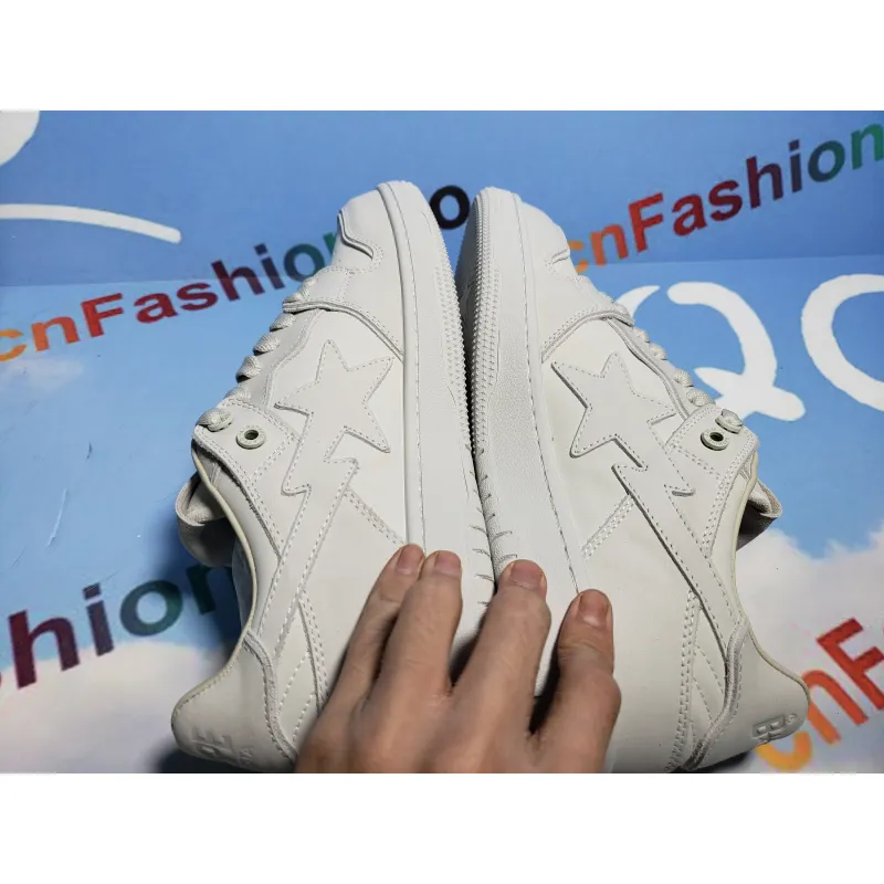 PKGoden A Bathing Ape Bape Sta Low White