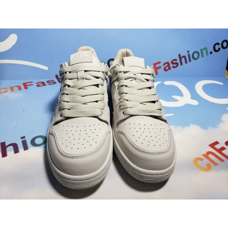 PKGoden A Bathing Ape Bape Sta Low White