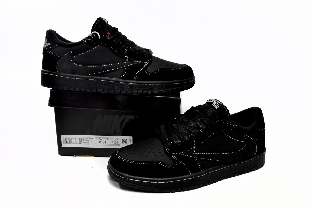 BMLIN Air Jordan 1 Low Black Phantom Travis Scott,DM7866-001