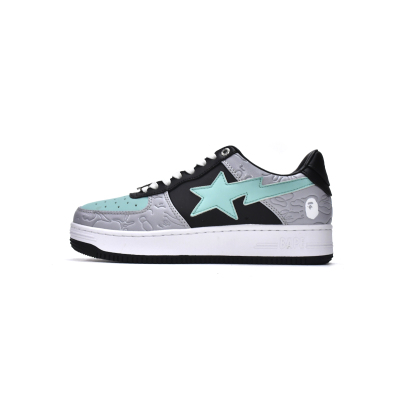 BMLin A Bathing Ape Bape Sta Low Grey Black 1H70-191-002 02