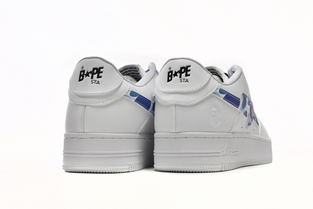 BMLin A Bathing Ape Bape Sta Low Black White