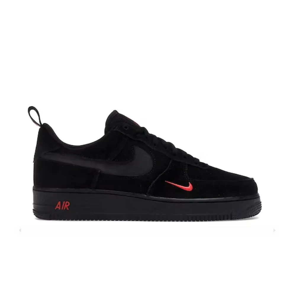  OG Air Force 1 Low Multi-Swoosh Black Orange  DZ4514-001 