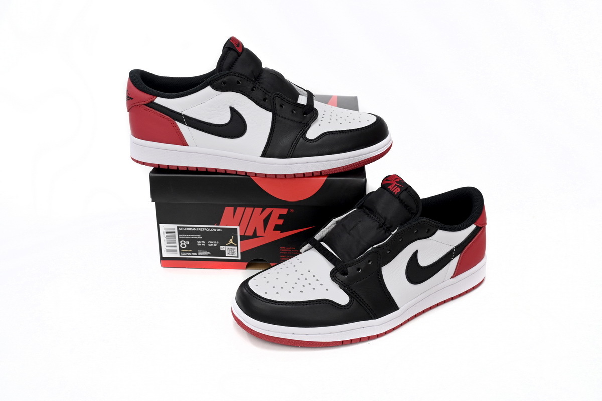 PKGoden Air Jordan 1 Low OG  Black Toe,CZ0790-106