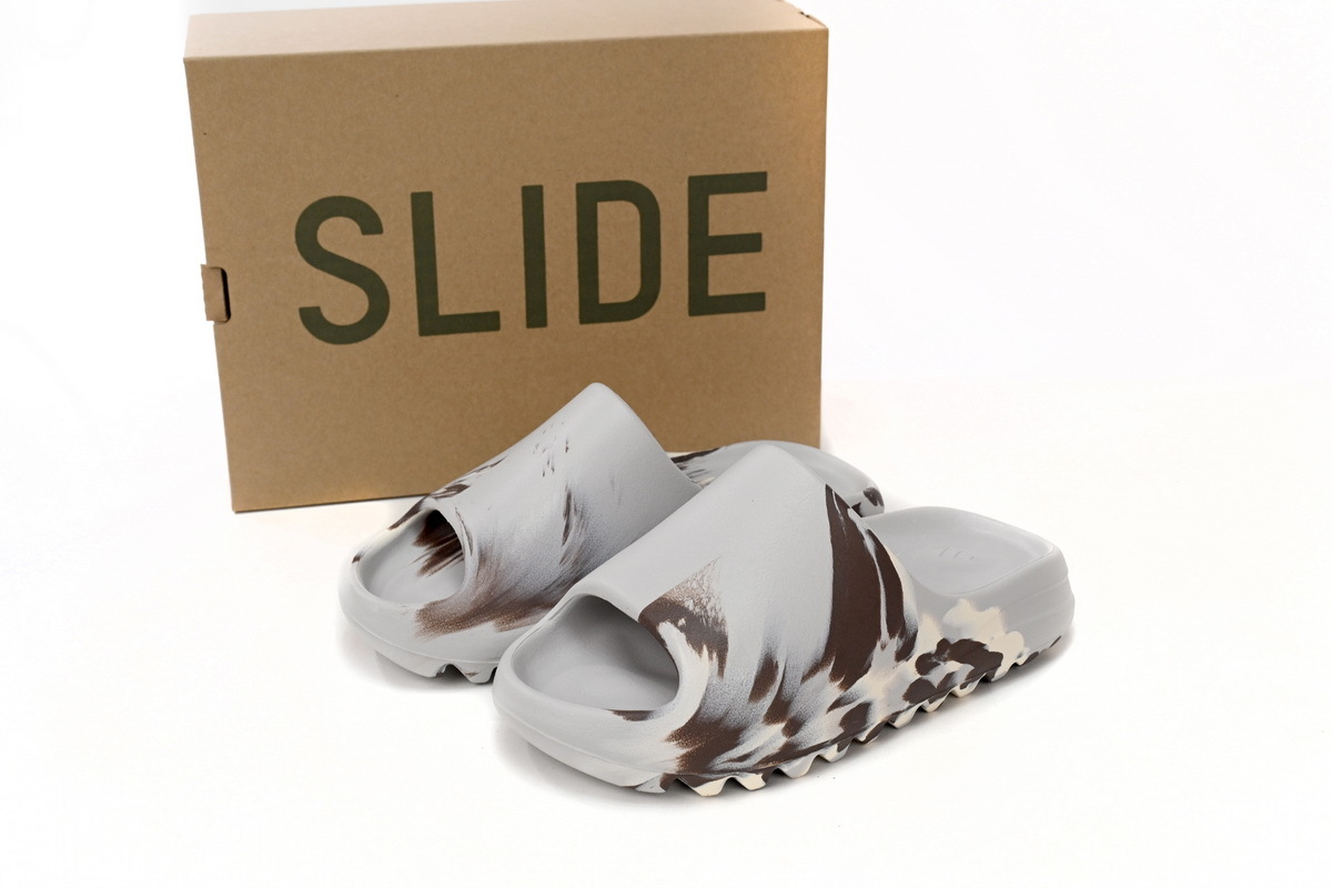 OG Yeezy Slide Enflame Oil Painting White Grey,GZ5553