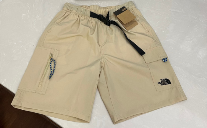 clothes - The North Face heavy industry belt woven men's and women's same style three-dimensional pocket overalls shorts