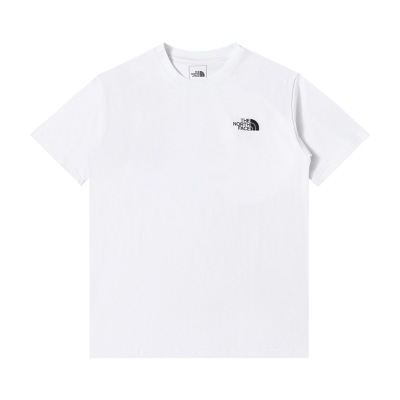 clothes - THE NORTH FACE Polar Bear Series Kurzarm-Pullover-T-Shirt mit Rundhalsausschnitt und Logo-Print für Männer und Frauen 01